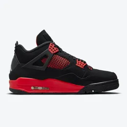 WITH BOX Mens Jumpman 4 Red Thunder Basketball Shoes Womens 4s IV Black Multi-Color Crimson Designer Sports Sneakers Ship With Shoebox
