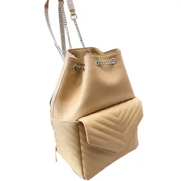 Luxury women's backpack designer design sheepskin bag women's backpack women's chain schoolbag