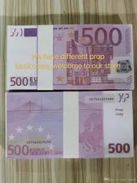 Prop money business paper nightclub copia realistica La maggior parte del cinema 500 play euro nota falsa per la raccolta 120 mrvxv