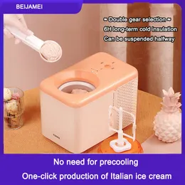 220V Portable Electric Ice Cream Maker DIY Ice Cream Machine Frozen Yogurt Smoothie Milkshake Machine 500ml