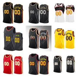 Custom 11 Young Basketball Jersey De'Andre 5 Murray John 12 Hunter Bogdan 20 Collins 13 Bogdanovic Dejounte Trae -Anthony Towns