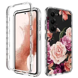 삼성 S23 S22 S21 FE A13 A23 A33 A53 A73 Ultra Full Cover Phone Case Shopproof Fundas Capa의 투명한 명확한 사례