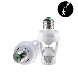 E27 rörelsesensor ljusomkopplare 100-240V Motion Detector E27 Baslamphållare med ljuskontroll smart switch glödlampans adapter 2 st/parti