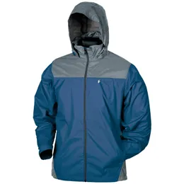 frogg toggs Long Sleeve Windbreaker Open Front Single-Breasted Mid-Length Jacket Men s 1 Pack