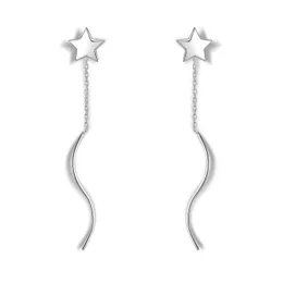 Stud 925 Silver Spanish Bear Earrings Trend Long Hängande lyxkvalitetsmycken för kvinnor Naturliga pärlor dinglar ovanlig prydnad 230208