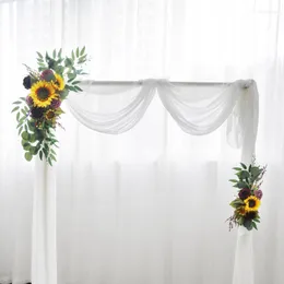 Dekorative Blumen, künstliche Hochzeit, Blumenbogen, Hintergrund, luxuriöse Dekoration, Geburtstagsfeier, Arrangement, Wand, Fensterhintergrund