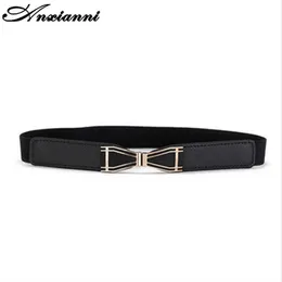 Cintos Ansaniani Mulheres elásticas cinturões de cintura grossa de cintura grossa para vestir moda esticada cinturões plus size g230207