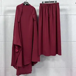 Zweiteiliges Kleid-Set für den Nahen Osten, Dubai, Türkei, Saudi-Arabien, Damen-Robe, fester Anzug