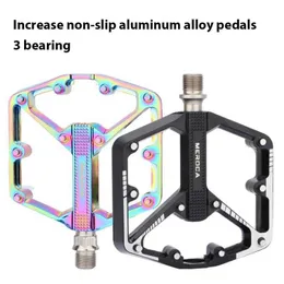 Pedały rowerowe 1 para ultralekkie łożyska pedał rowerowy pedał Pedal przeciwpoślizgowy łożysko szybkie wydanie aluminium aluminium rowerowe akcesoria 0208