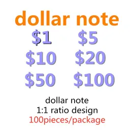 FAKE PENGAR NYHET US Party Hot Sales Prop Dollar Gifts-G6 Dollars Collections Notera Counting Paper Festive Toys Bank Movie Akpnf