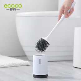 Toilettenbürsten Halter Ecoco Toilettenpinsel Reinigungswerkzeug Bad Zubehör Schnellabfluss Wandmontierter oder Tloor-montiertes Reinigungsbürste 230208