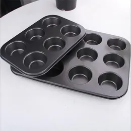 Narzędzia do ciasta 12 szklanki stalowej stali stalowa taca do pieczenia babeczki naczynia tac