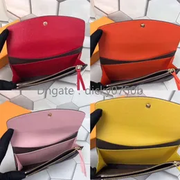 Cartera larga clásica completa para mujer, monedero de cuero multicolor, monedero para mujer, caja de paquete, billetera con cremallera para mujer, bolsillo card168k