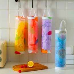 Lagringslådor Moderna skräppåse dispenser peva hängande drag typ livsmedelsbutik plasthållare organiserar föremål