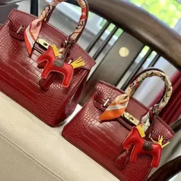 9A Bolsa de moda Crocodilo de alta qualidade Bolsa de designer de couro feminina Handbag da marca de luxo Messenger bolsa de bolso de couro de couro