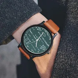 Wristwatches moda geometryczna matematyka zegarków unisex sport mir kwarc kwarc mężczyzn dla kobiet studenci Montre Homme