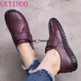 Обувь обувь Gktinoo Spring Ladies подлинные кожа