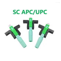 Fiber Optic Equipment 58mm SC APC SM Sing Single Mode Optical Connector FTTH Tool Cold Upc Fast Connnector