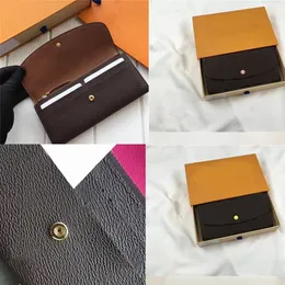 Luxurys tasarımcıları cüzdanlar renkli bayanlar cüzdan bayanlar kartı tutucu kadın tasarımcı m60136 cüzdan moda kartı tutucu cep 263v