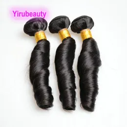 برازيلي بيرو ماليزي الشعر البشري الربيع مجعد 3 حزم 12A الدرجة Double Sefts 10-24inch Funmi Hairs Extensions