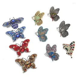 Broşlar moda böcek serisi broş kadınlar narin küçük arı kelebek kristal rhinestone pin takı hediyeleri kız için