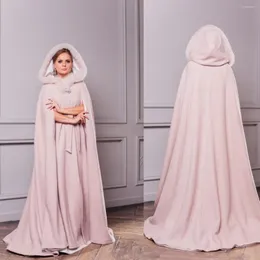 Wraps vinter lång päls bröllop kappa varm brud cape skräddarsydd brud bolero wrap