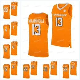 Custom College Tennessee Volunteers Basketball Jersey NCAA 2022-23 Julian Phillips Tyreke Key Zakai Zeigler Cade Phillips Joseph Estrella Olivier Nkamhoua Aidoo