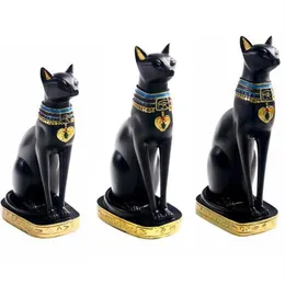 수지 공예 이국적인 관습 입상 동상 이집트 고양이 고양이 고양이 고양이 바스킷 동상 집 장식 선물 홈 빈티지 장식품 T200712863