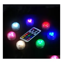 Underwater Lights Brelong 3Led Diving Fish Tank Lamp Decorative Holiday Decoration Night Light Battery Power Supply Drop Delivery Li Dhwb2