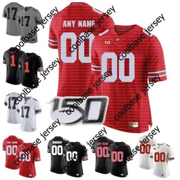 Benutzerdefinierte Ohio State Buckeyes Fußball C.J. Stroud J.T. Tuimoloau Chris Olave Julian Fleming Quinn Ewers Eddie George Beliebiger Name Nummer OSU 150