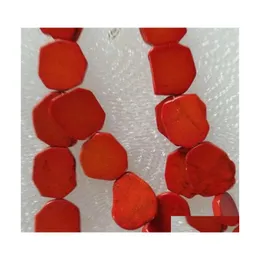 Brincos de pulseira Colar Woman Gift Irregar Orange Turquoise Slice Cheker Exagerate Gold Bead 845 Q2 Drop Delivery Jewelry Conjuntos Dhf9s