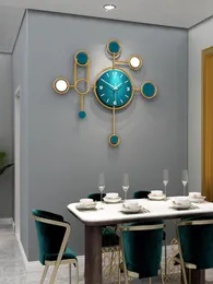 Relógios de parede Pendulum nórdico Big Clock Art grande sala de estar criativa de luxo Design moderno minimalista Klok Home Decor EA60WC