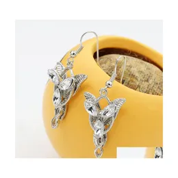 Kolczyki żyrandolowe Dangle Vintage dla kobiet Kryształowy Sier Sier Color Hook Dift Dift Upuść dostawa biżuterii DH7GV