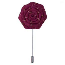 Dekoratif çiçekler 5pieces/çanta resmi fırsat korsaj el yapımı boyut 5cm gül boutonniere parti balo adam takım elbise broş giysileri