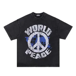 Koszulki koszulki męskie litera drukowana koszula amerykańska rozmiar projektant Tshirts Hip Hop 1 Wysokiej jakości prawdziwe zdjęcia najnowsze