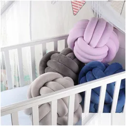 Cushion Decorative Pillow Soft Knot Cushions Bed Stuffed Home Decor Cushion Ball Plush Throw Y200723 Drop Delivery Garden Textiles275T