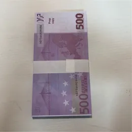 Fontes de festa Presente Brinquedo 500 Adereços Euro Prop Papel LE500-50 Magic Faux Billet Novo Falsificado Crianças Libra Banknote Ticket Opdrb Dolla Qsgv