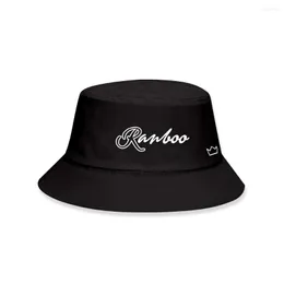 Beralar Ranbo Hat Ranbucket Moda Mektubu Baskı Kova Rüyası SMP Fisherman's 02