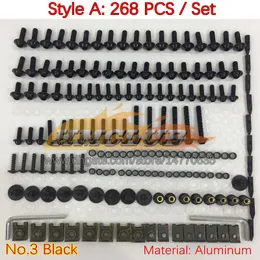 268PCS完全なMoto Body Full Screws Kit for BMW S 1000 S1000 RR 1000RR S1000-RR S1000RR 09 10 11 12 13 14 09-14 MOOTHCYCLE FAIRI172Q