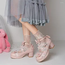 Платье обуви YQBTDL 2023 Осенние женские каблуки милый бауш