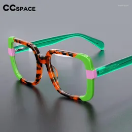 Montature per occhiali da sole 55271 Montatura in acetato di alta qualità Occhiali da vista con colori abbinati Occhiali da vista vintage rotondi di design di marca Oculos De Grau