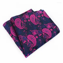 Bow Ties Polyester Material Men's Suit Pocket Towel Fashion Handkerchief Paisley Embroidery Personality Tie Matching Square
