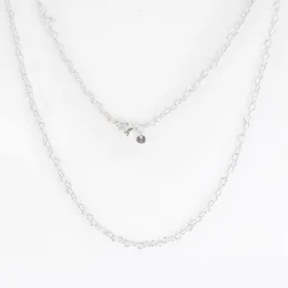 Kedjor ckk anslöt sig till hjärtan halsband Kolye Choker Kvinnsmycken krage de moda 925 Sterling Silver Chain Colar Bijoux Femme Collier