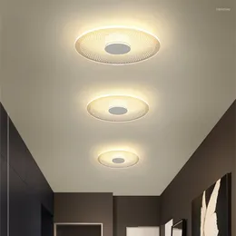 Luzes de teto Lâmpada minimalista Led de alumínio acrílico geométrico Lightcorridor Varanda Balas de jantar quarto quarto