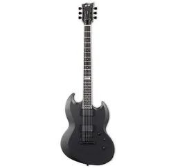 Factory Matte Black Custom electric guitar with Black Hardware Ebony fingerboard can be customized