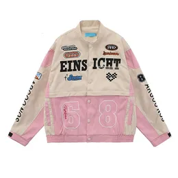 Jackets femininos HIP HIP High Street All Racing Racing Use American Women Feminino Oversize Atete Jaquetas de Moticina Destacável Casais 230209