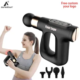 Электрический EMS Pulse Gun Massager Hot Compress Deep Muscle Relak Health Body Body Back Back Relcussion Custom 0209