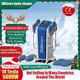14 Tesla Emszero RF Body Slimming 2/4 /5Handles NEO Muscle Stimulate Fat Removal Build Muscle Hi-emt Body Sculpt Fat DLS-Emslim Machine