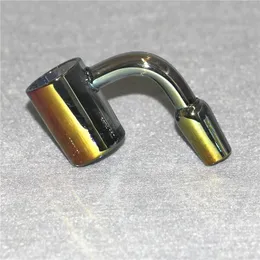 Gartzo de quartzo de quartzo eletroplatação de narguilé BANGERZ BANGERS 14mm 10mm de 18 mm de 18 mm de 2 mm de espessura
