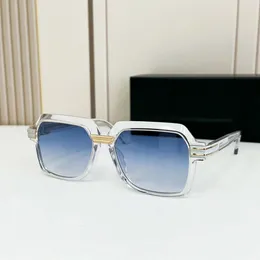 Vintage kare güneş gözlükleri kristal altın/mavi gradyan erkek gözlükleri güneş gölgeleri occhiali da taban tasarımcısı güneş gözlükleri gözlük UV400 gözlük